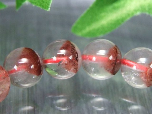 縁起物 赤富士 オススメ立体 4A レッド ホワイト ファントム クォーツ