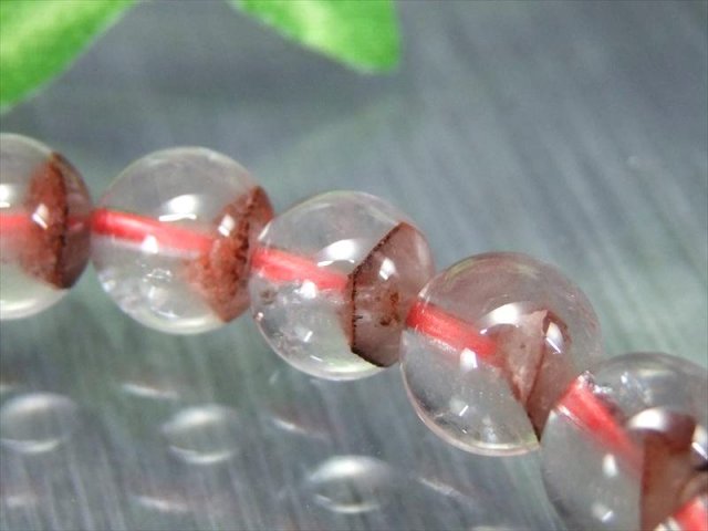 縁起物 赤富士 オススメ立体 4A レッド ホワイト ファントム クォーツ
