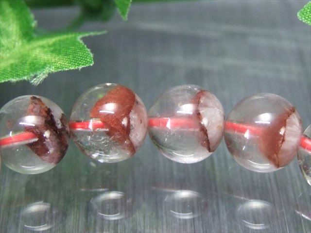 縁起物 赤富士 オススメ立体 4A レッド ホワイト ファントム クォーツ