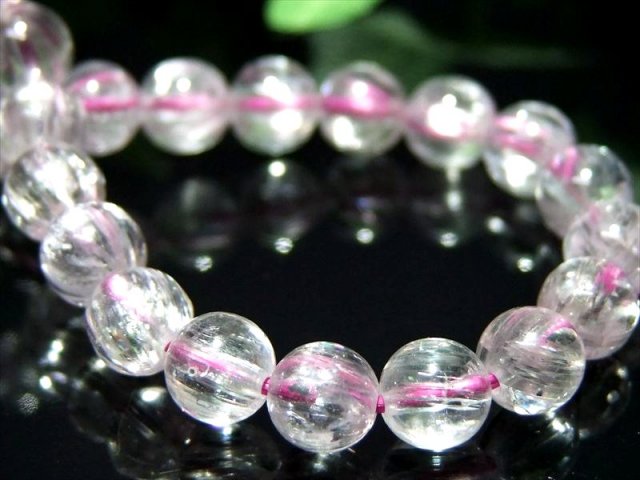5A キャッツアイ クンツァイト ブレスレット 6mm-6.5mm×30珠 きらりと目を引くキャッツアイ効果 キラキラ反射 リチア輝石 新しい9月の誕生石 一点物