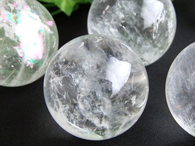 天然透明水晶 丸玉 直径28mm-30mm すべての浄化と純粋さの象徴 お守り