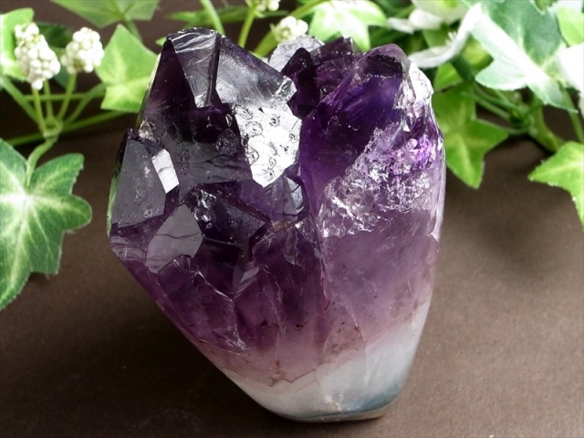 美結晶・美濃紫アメジストクラスター 究極のアメジスト S級 濃紫 アメジスト クラスター フラットタイプ 最