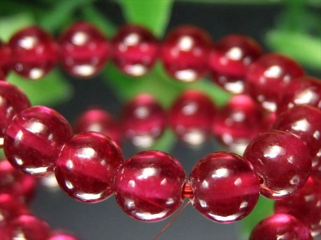 ロイヤルクラス S級 宝石質 ルビー 紅玉 ブレスレット 約7mm×30珠 内径18.0cm 宝石の女王 透明紅玉 妖艶 7月の誕生石 1点物 ミャンマー産 パワーストーン