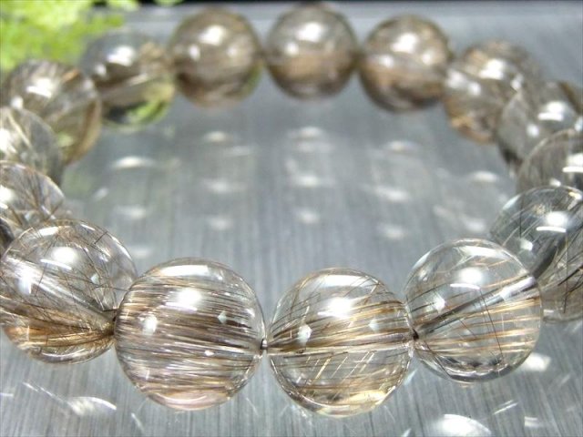 超透明水晶 過去最高品質 S級 シルバー ルチルクォーツ ブレスレット