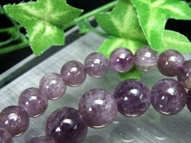 2A マリアライト ブレスレット 7.5mm-8mm×25珠前後 パープル