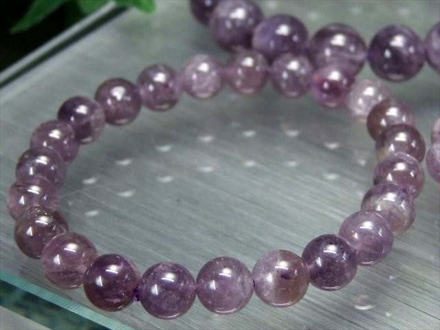 2A マリアライト ブレスレット 7.5mm-8mm×25珠前後 パープル
