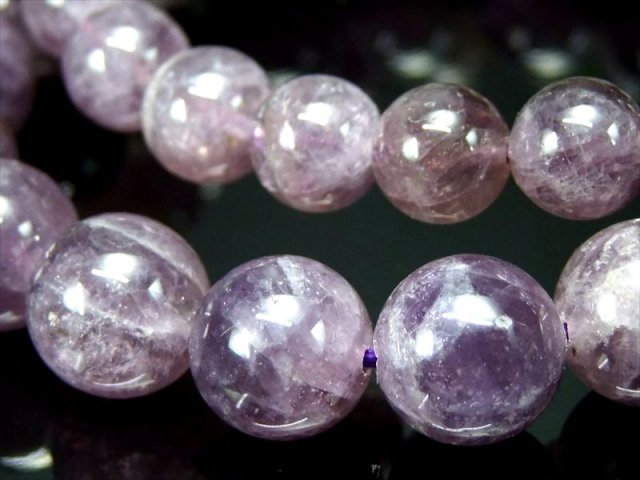 2A マリアライト ブレスレット 7.5mm-8mm×25珠前後 パープル