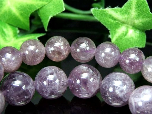 2A マリアライト ブレスレット 7.5mm-8mm×25珠前後 パープル