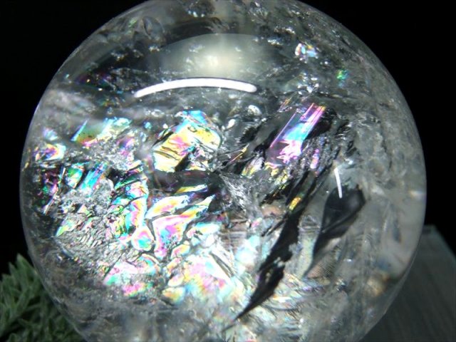 現品をお届け 5A 天然 虹入り 水晶 丸玉 K9台座付き 重さ1041g φ91mm レインボー水晶 すべての浄化と純粋さの象徴 極上天然石 一点もの ブラジル産