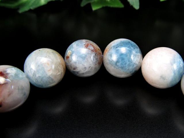 店頭展示中 大珠 アイランド アクアマリン ブレスレット 13mm-13.5mm