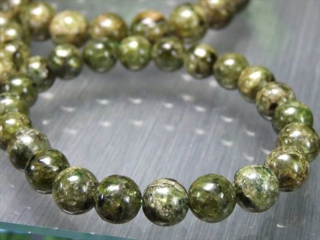 ノジュラー ・ ペリドット ブレスレット 8.5mm-9mm×22珠前後 幸せ 夫婦