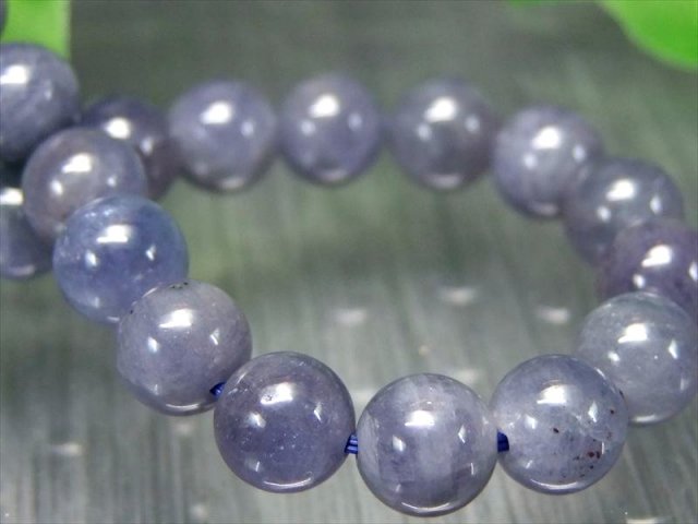 2A+ タンザナイト ブレスレット 8mm×23珠 人生を良い方向へと導く石 12月の誕生石 持ち主の魅力を高める石 パワーストーン 1点もの タンザニア産