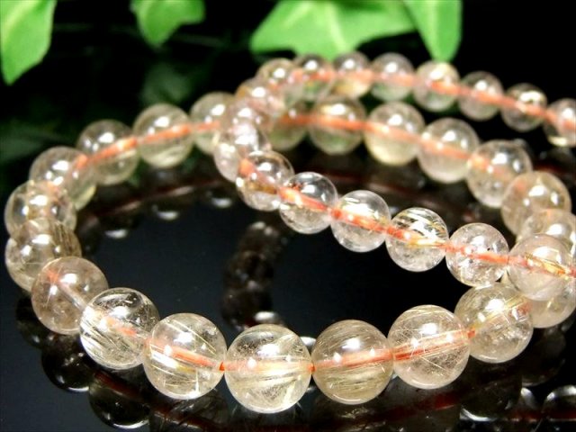 今だけお買い得 2A ゴールドルチルクォーツ ブレスレット 11.5mm-12mm×18珠前後 金針水晶 金運 ルチル ゴールドルチル 幸運 金運 勝負運の象徴 ブラジル産