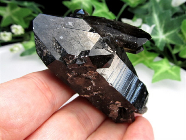 待望の再入荷 アメリカ アーカンソー 州 産 黒水晶 モリオン