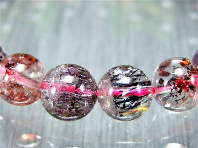 超透明 S級 スーパーセブン ブレスレット 8.5mm-9mm×22珠 別格の美しさ