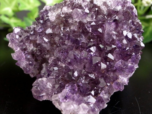 これぞ 花咲き 4A フラワー アメジスト クラスター 最大幅約75mm 重さ195g 美結晶 愛の守護石 紫水晶 天然石 1点物 ブラジル 産 パワーストーン 天然石