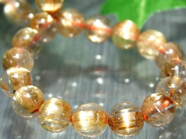 キャッツアイ タイチン S級 ゴールドタイチンルチル ブレスレット 7mm-7.5mm×26珠 1点物 タイチンルチルクォーツ ブラジル産 bl-p-g パワーストーン 天然石