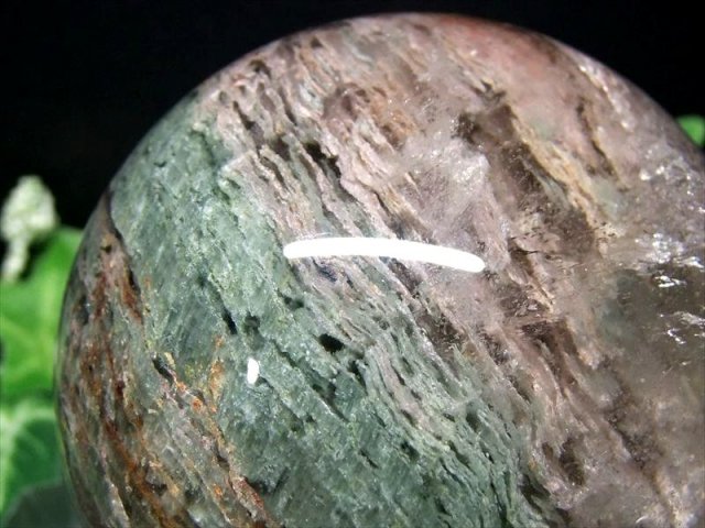 まるでモネ S級 千層 龍神 ファントムガーデンクォーツ 丸玉 台座付き 直径約73mm 重さ561g ガーデン水晶 ガーデンクォーツ 絶景庭園 一点物 ブラジル産