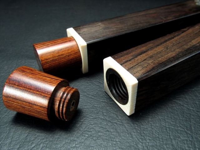 紫檀木のお香立て お香ボックス クローバーAタイプ 神固 質感がサイの