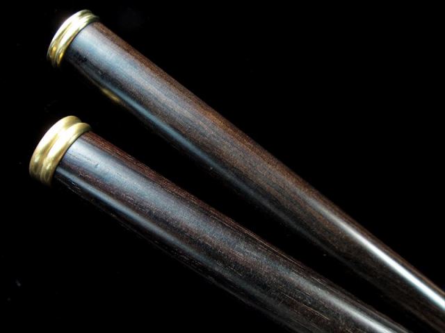 香筒 紫檀木のお香立て お香ボックス 全長約23.5センチ 丸筒禅シリーズD