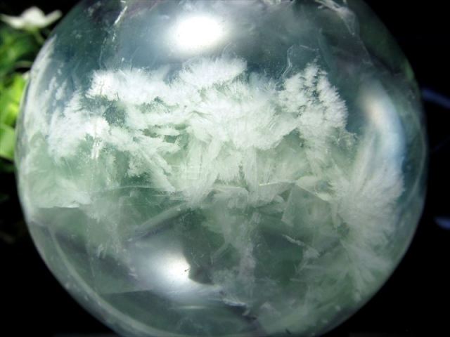 まるで美しい天使の羽 虹入り エンジェルフェザーインフローライト 丸 