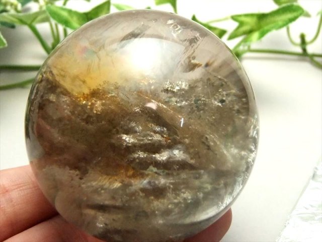 当店最強の癒し くっきり虹入り ライモナイト入り ホワイトガーデン 