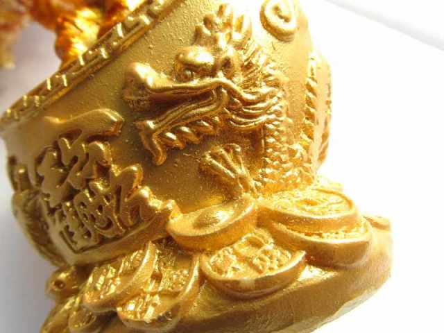 元宝タイプ(小) 招財樹 シトリン 金のなる木 縦約17cm 黄水晶