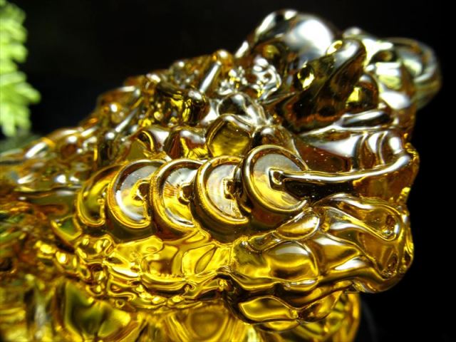 1個売り 金運カラー ゴールドカラー 三本脚カエル アクリル製 置物 幅