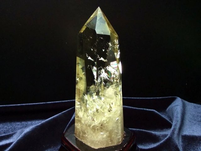 絶品【金運·浄化】シトリン☆ブルーエンジェルラダー黄水晶丸玉レインボーA1067 絶品【金運·浄化】シトリン☆ブルーエンジェルラダー黄水晶丸玉