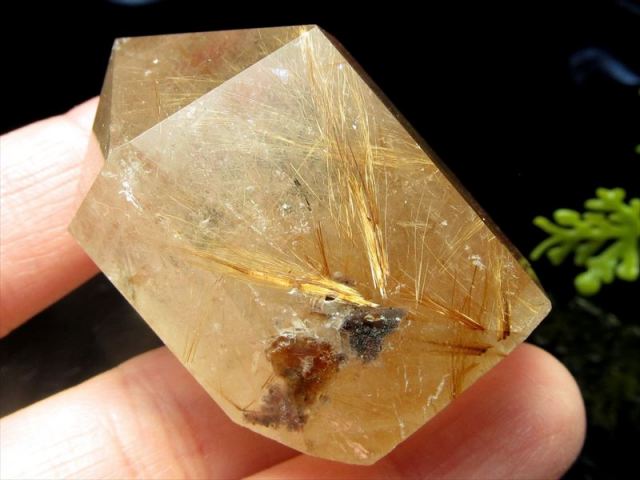 金針ルチルクォーツ×金彫龍水晶×クラック水晶◇天然石パワーストーン 
