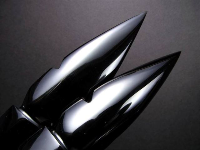 ブラック・オブシディアン ナイフ タイプB 長さ約17.5cm-19cm