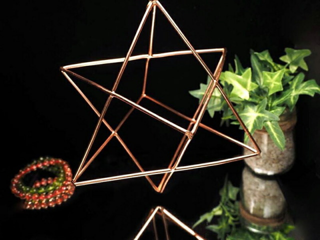 ハンギングコッパー(銅) マカバスター 最大幅約19cm エネルギーを伝える金属 運気爆上げ