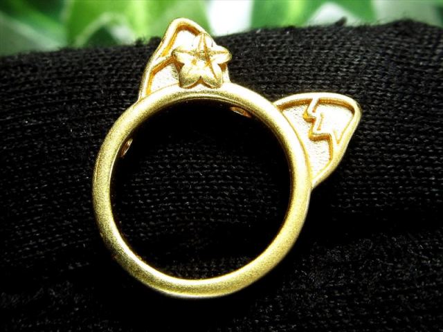 Mサイズ にゃんこデザイン アクセサリーパーツ 1個売り 外径約