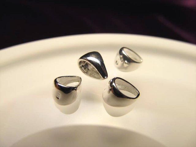 高品質Silver925パーツ チェーン通しバチカンパーツ 1セット5個入り 縦7.6mm チェーン通し部分3.5mm ペンダントトップの必需品 BTC025