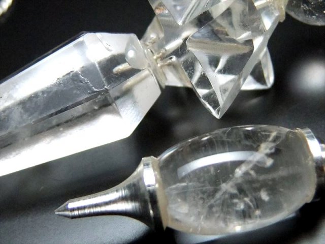 ヒマラヤ水晶 ドロップ型 ペンデュラム タイプD 縦約18mm-30mm 1個売り