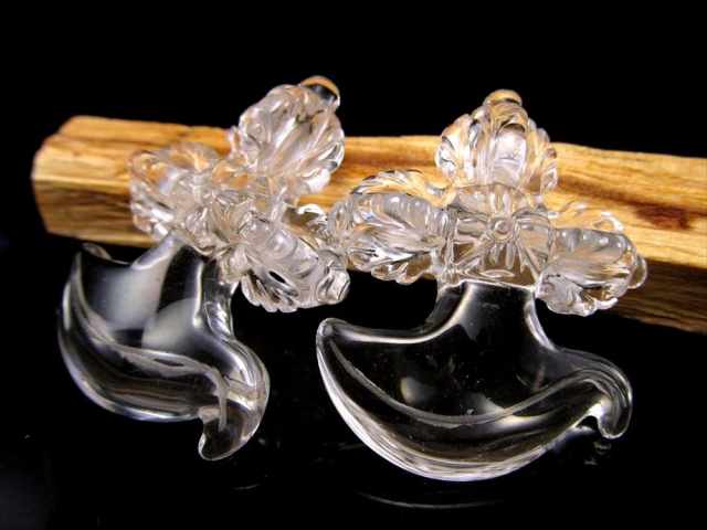 クリスタルカルタリドルジェ ペンダントトップ 縦約40mm-43mm 水晶 