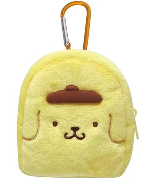 サンリオキャラクターズ パーツ付きポーチ ポムポムプリン SAC-PA-PN カラビナ付き ミニリュック型ポーチ 小物入れ ミニポーチ バッグチャーム サンリオ