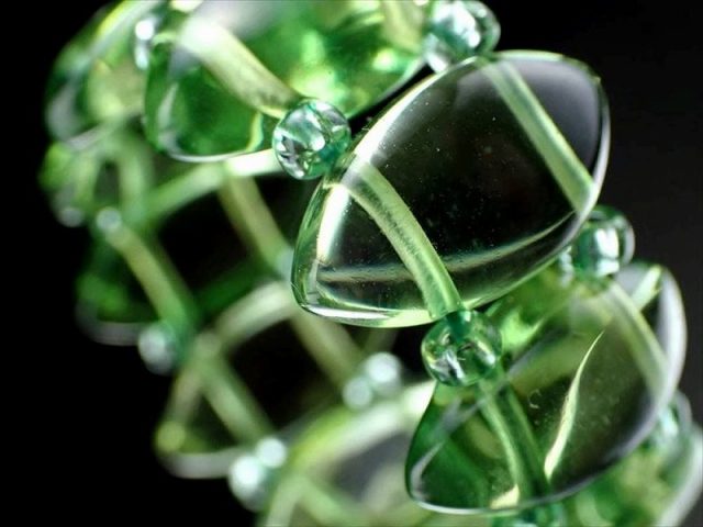 琥珀(グリーンアンバー)シルバーリング グリーン アンバー 琥珀 リング