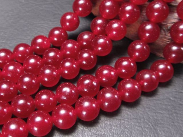 10mm珠 ルビーカラーアゲート 一連 約38-40cm 新色入荷 透明感抜群濃色
