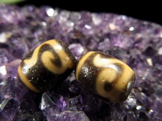 希少 ミニ天珠 如意鈎天珠(にょいこうてんじゅ) 全長約12mm 1個売り