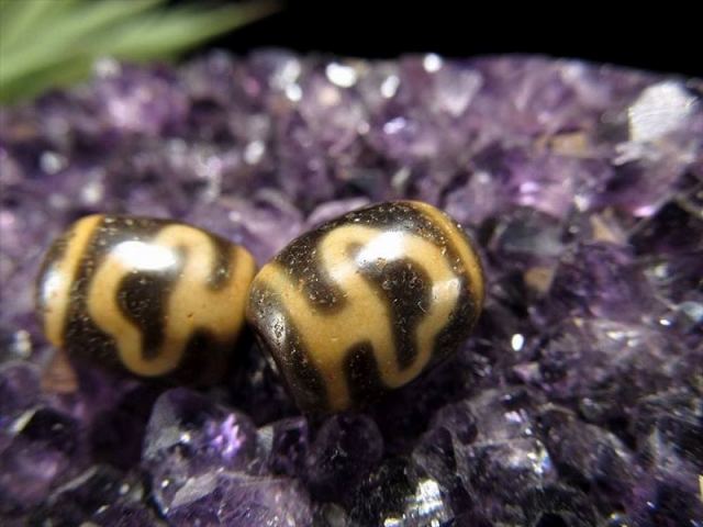 希少 ミニ天珠 菩提天珠(ぼだいてんじゅ) 全長約12mm 1個売り 迷い払拭・悩み解消・人間関係好転