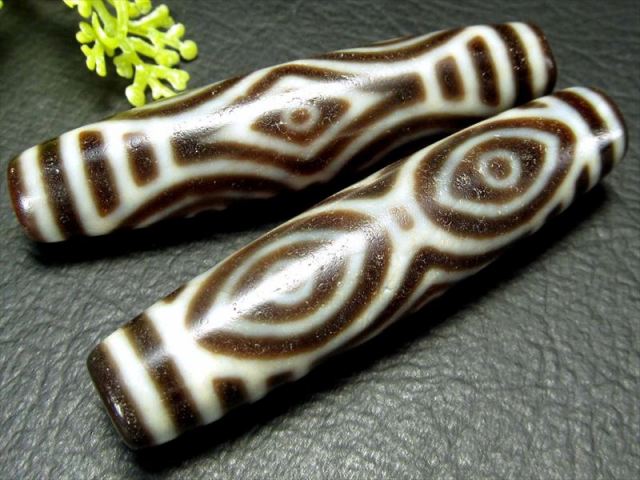 最高級 至純馬蹄痕天珠 巨大龍眼天珠(りゅうがんてんじゅ) 全長約57mm-58mm 1個売り 風水開運・諸運隆盛・権力掌中・富財獲得 はっきりとした極上模様