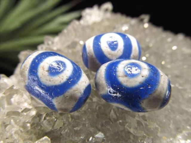 ブルー瑪瑙天珠