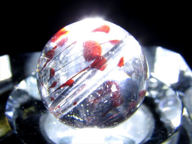 1粒入魂 S級 粒売り スーパーセブン 直径13 0mm珠 ケース付き 金属光沢有り たっぷりキラキラゲーサイト バイヤー厳選 極上一点物 ブラジル産 Sai Comrose