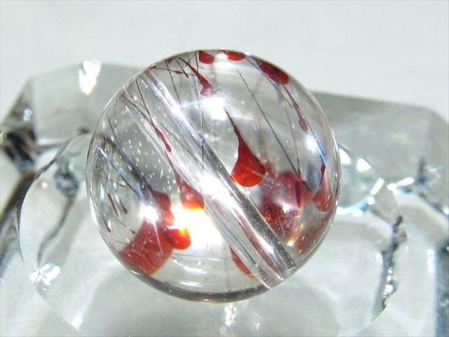 高品質　ゲーサイトインクォーツ　いちご粒売り　スーパーセブン　ビーズ　3 高品質 ゲーサイトインクォーツ いちご粒売り スーパーセブン