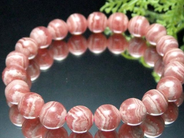 AA+ 1粒売り 雑味の少ないレース模様 インカローズ 約9.5mm-10mm珠  