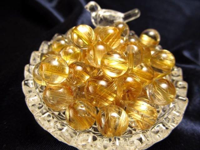 ⭐︎【天然】タイチンルチルクオーツ ブレスレット 7mm 13.3g（レア品  