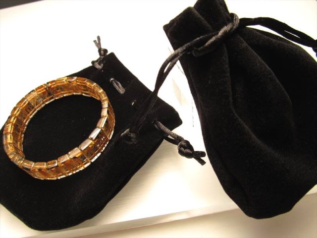 厚手タイプ 10枚セット売り 高級ブレスレット用ポーチ ブラック Mサイズ しっかり厚め