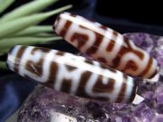 A至純天珠 蓮師法帽天珠 れんしほうぼうてんじゅ サイズ:約37ミリ-38ミリ 1個売り 極上 天然石 ビーズ パワーストーン te-p パワーストーン 天然石