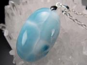 ラリマー ブルーペクトライト ドロップ型 ペンダントトップ 縦約30mm 約11.5g 良質石を贅沢使用 カリブ海の宝石 1点物 SILVER925 ドミニカ共和国産